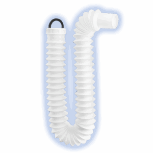 Extensión trampa flexible de 80 cm, universal para lavabo o fregadero.