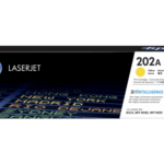 HP 202A Amarillo Original LaserJet Toner Cartridge, CF502A