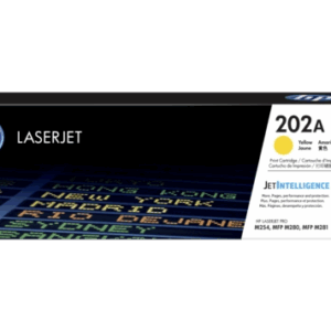 HP 202A Amarillo Original LaserJet Toner Cartridge, CF502A